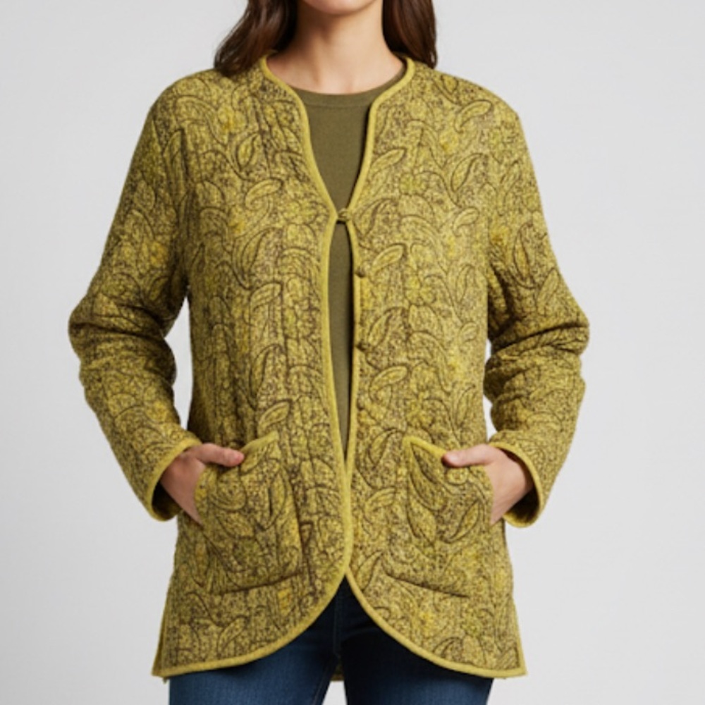 Magic Mountain‎ Reversible Quilted Cozy Fall Jacket Women's Size Large